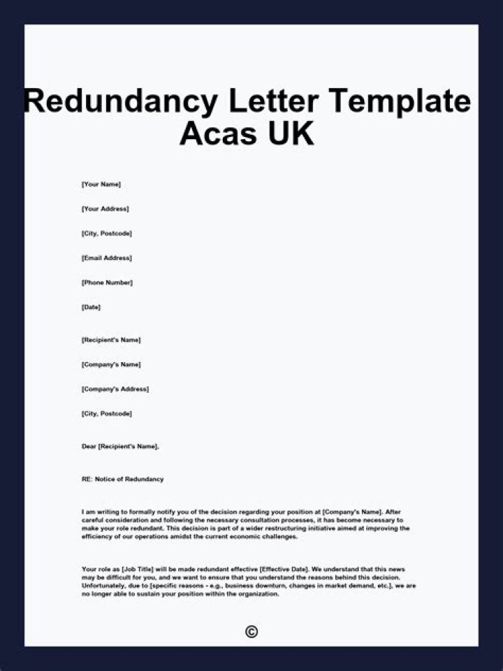 How do I write a redundancy notice?