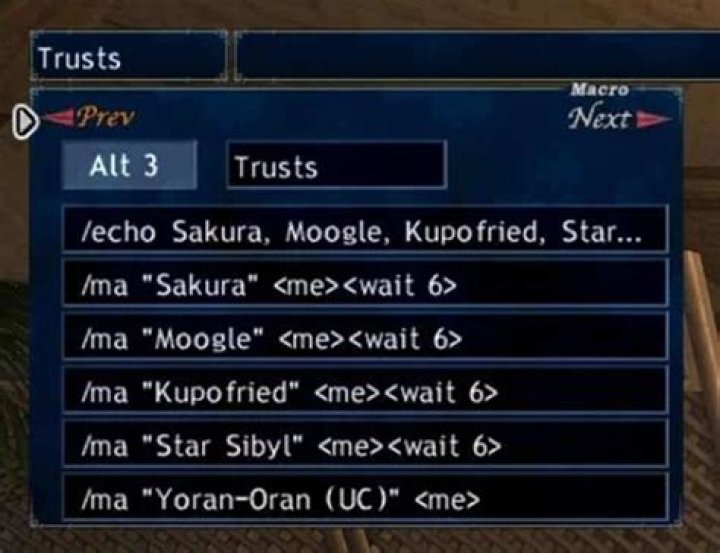 How do I write macros in FFXI?