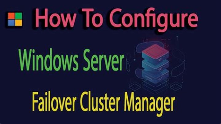 How do you access the failover cluster manager?
