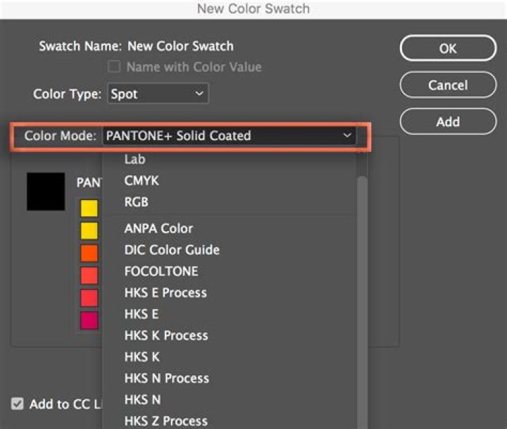 How do you add a Pantone color in InDesign?