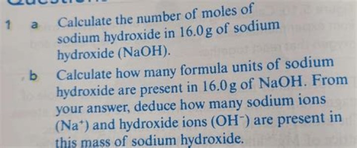 How do you calculate moles of sodium?