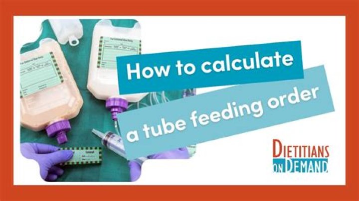 How do you calculate tube feeding rate?