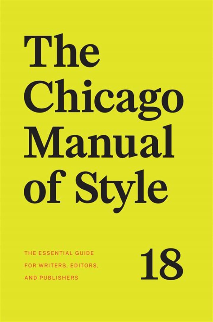 How do you cite a manual in Chicago style?