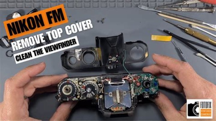How do you clean a Nikon viewfinder?