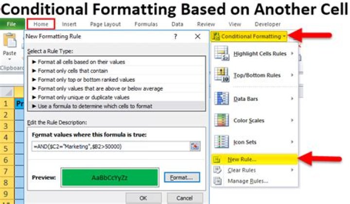 How do you conditional format if a cell contains certain text?