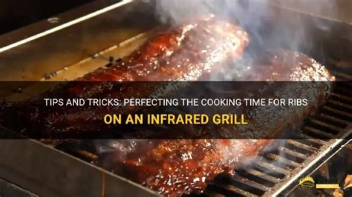 How do you cook ribs on an infrared grill?