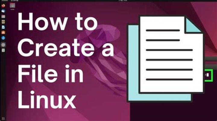 How do you create a new file in Linux?