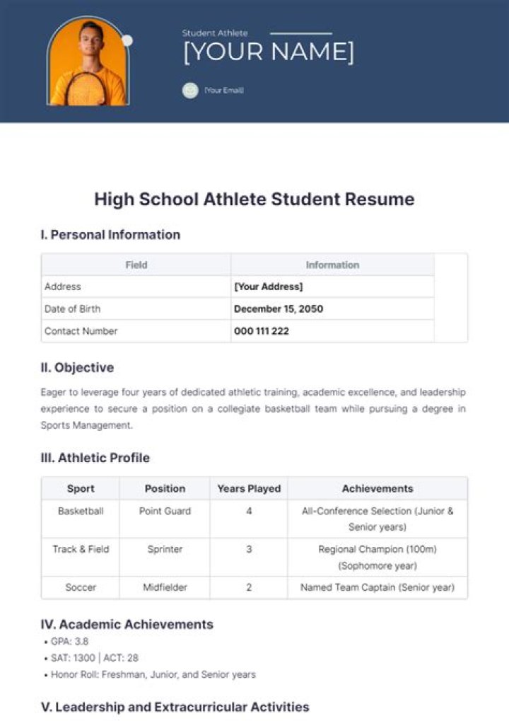 How do you create a student athlete profile?