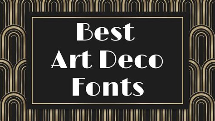How do you describe Art Deco font?