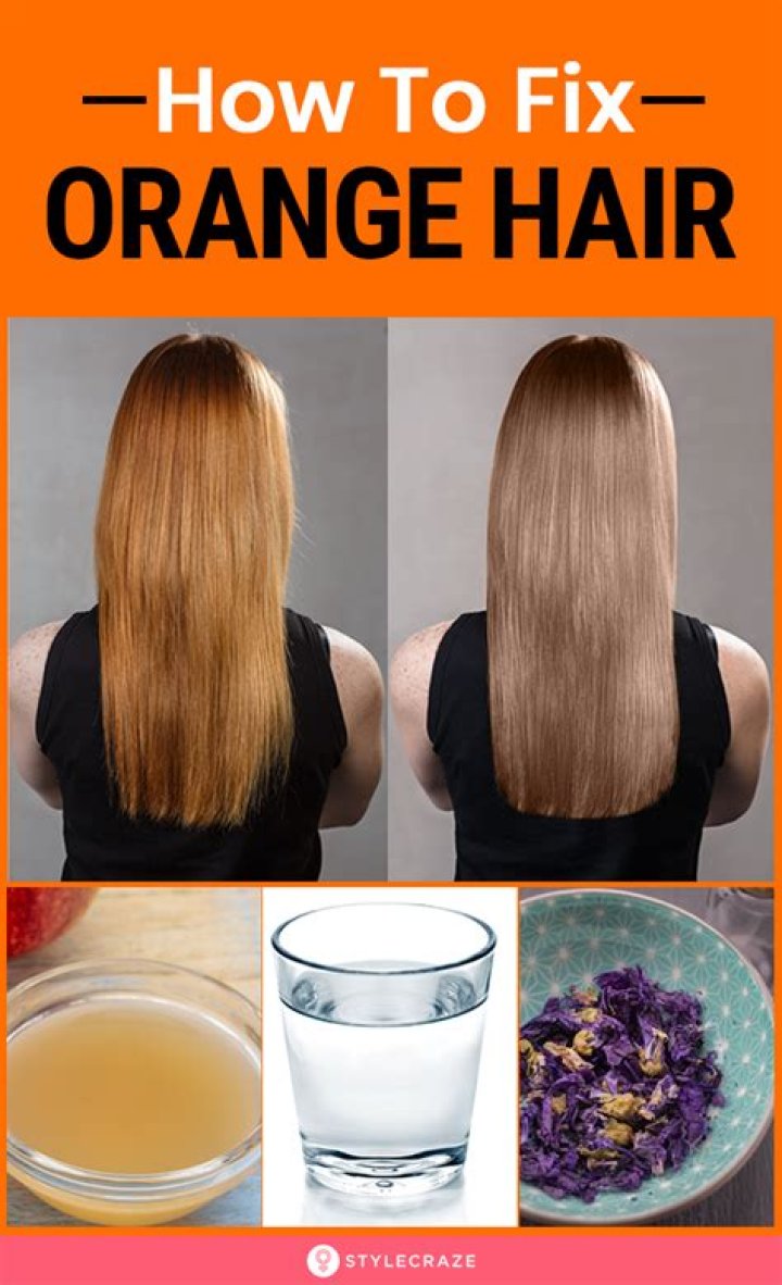 How do you fix orange hair after dying it?