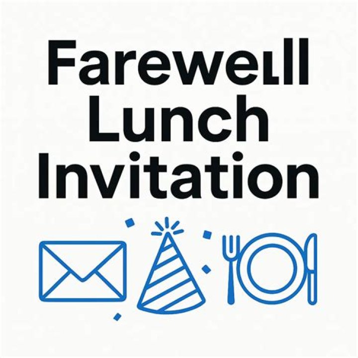 How do you invite someone to farewell lunch?