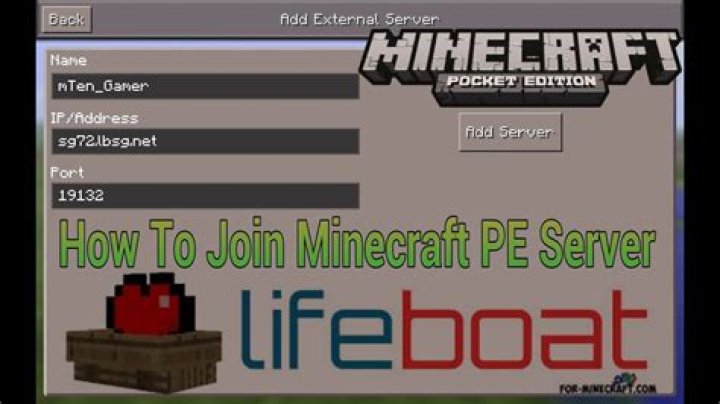 How do you join a lifeboat server on Minecraft PE?