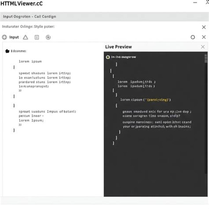 How do you make a live preview in HTML?