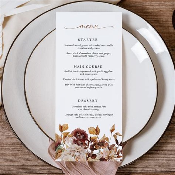 How do you make a menu card on Cricut?