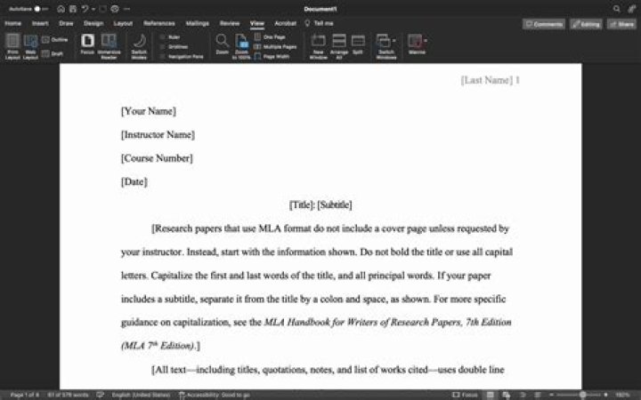 How do you MLA format?