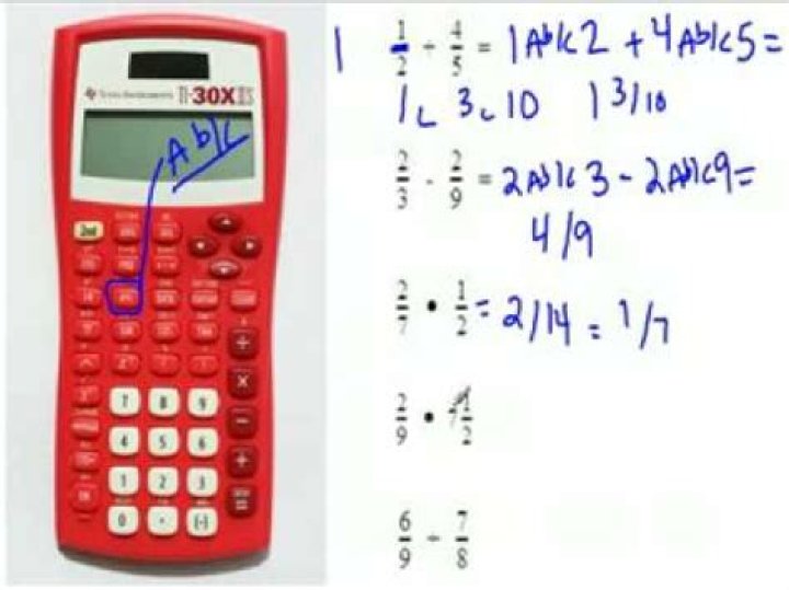 How do you put a fraction in a calculator?