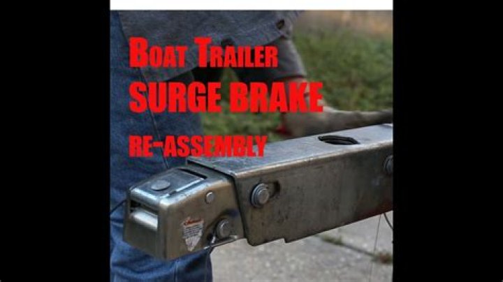 How do you release a boat trailer brake?