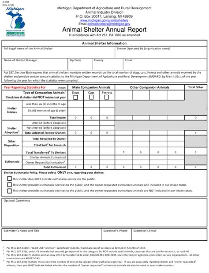 How do you report an animal?