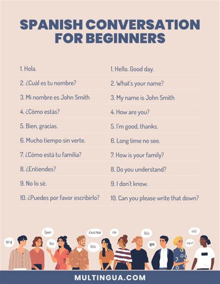 How do you talk in a Spanish conversation?