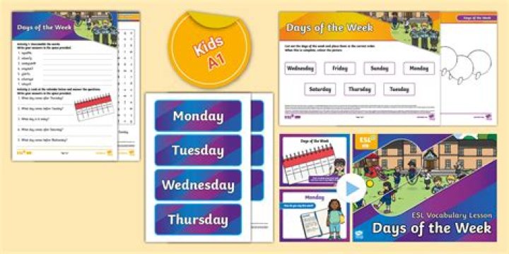 How do you teach the days of the week lesson?