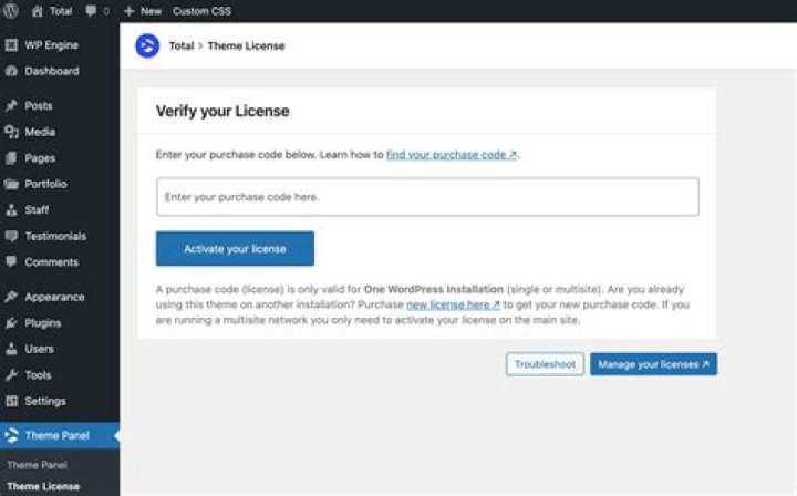 How do you update the total theme?