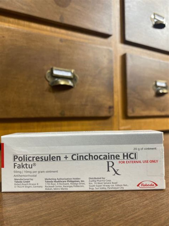 How do you use Faktu Policresulen Cinchocaine HCL?
