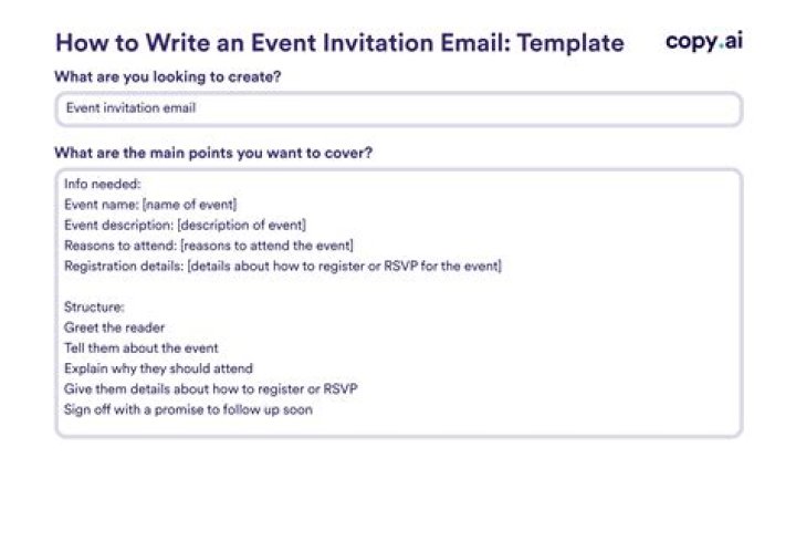 How do you write a professional invitation email?