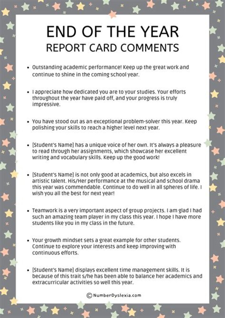 How do you write a remark in a progress report?