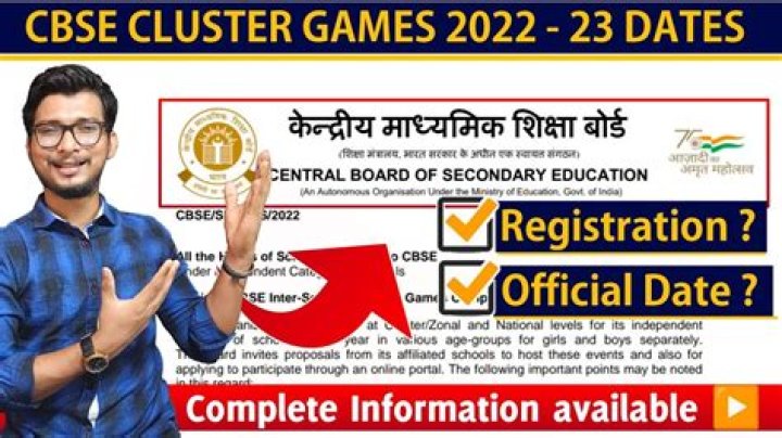 How many clusters are there in CBSE sports?