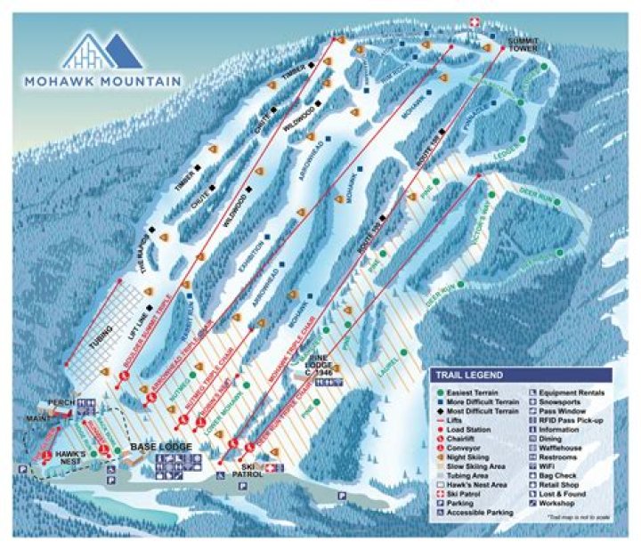 How many trails Mohawk Mountain?