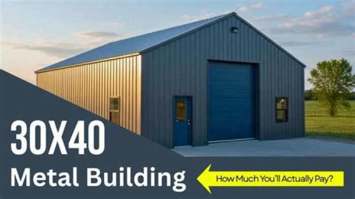 How much does a 30×40 metal building cost?