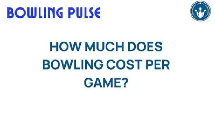 How Much Does Bowling Cost per game?
