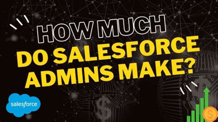 How much money do Salesforce administrators make?