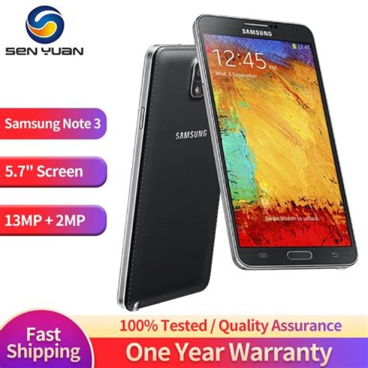 How old is the Samsung Note 3?