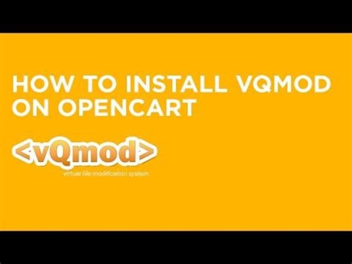How to enable VQMod in OpenCart?