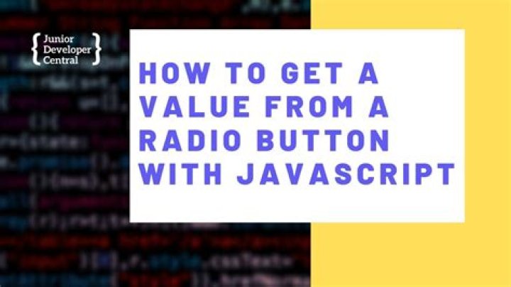 How to Get selected value from radio button list in JavaScript?