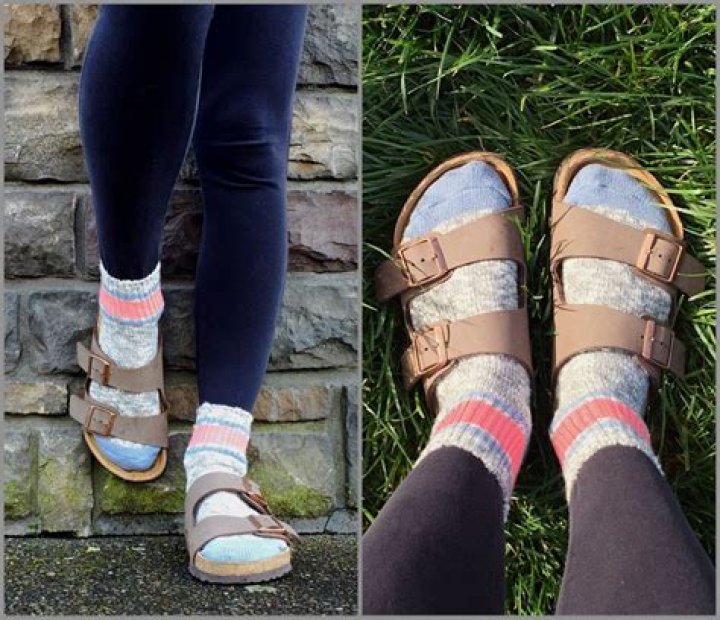 Is it OK to wear socks with sandals?