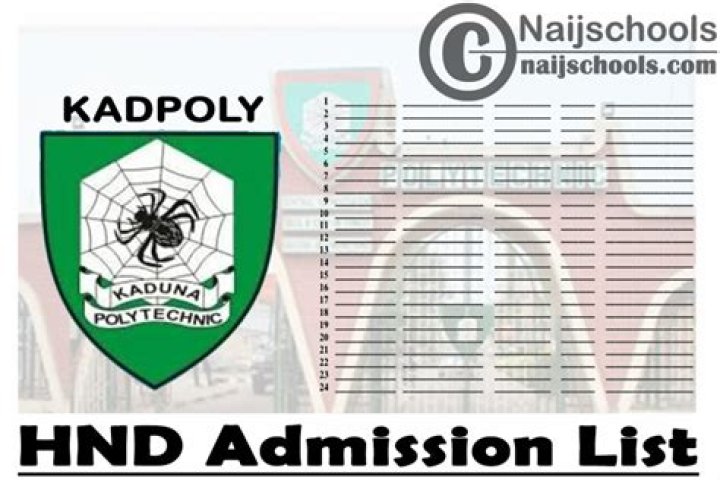 Is KADPOLY 2020 2021 admission list out?