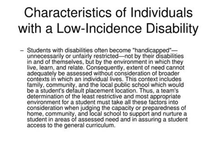 Is multiple disability a low incidence disability?