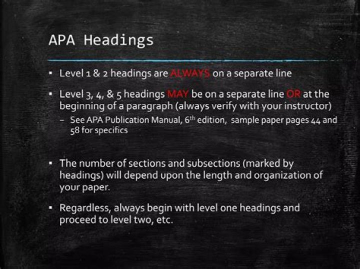 Is there a heading for conclusion in APA?