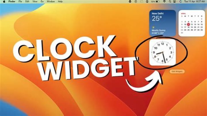 Is there a timer widget for Mac?