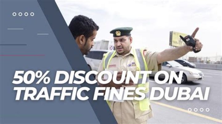Is there any discount on traffic fines in Dubai 2021?