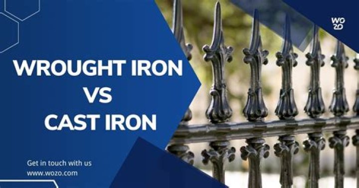 Is wrought iron heavier than cast iron?
