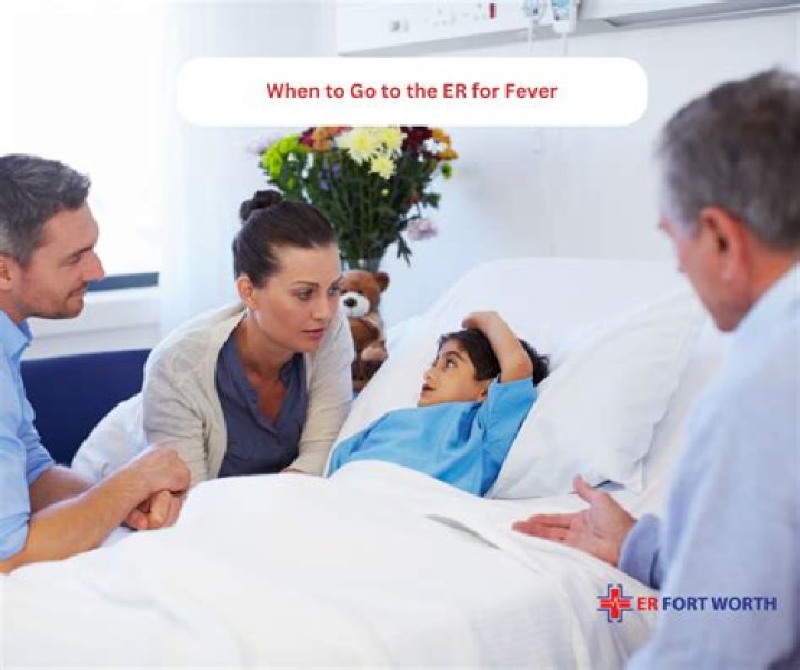 Should I take my child to the ER for 104 fever?