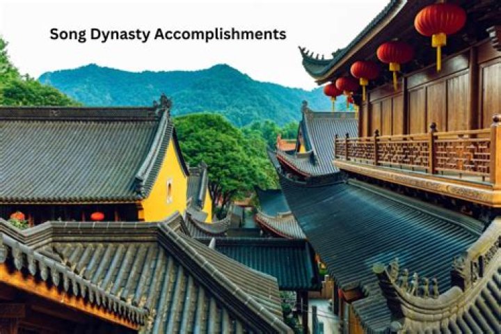 What are 4 achievements in the Song dynasty?