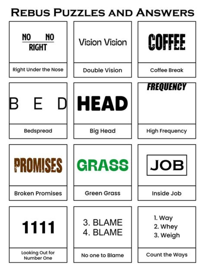 What are some brain teasers?