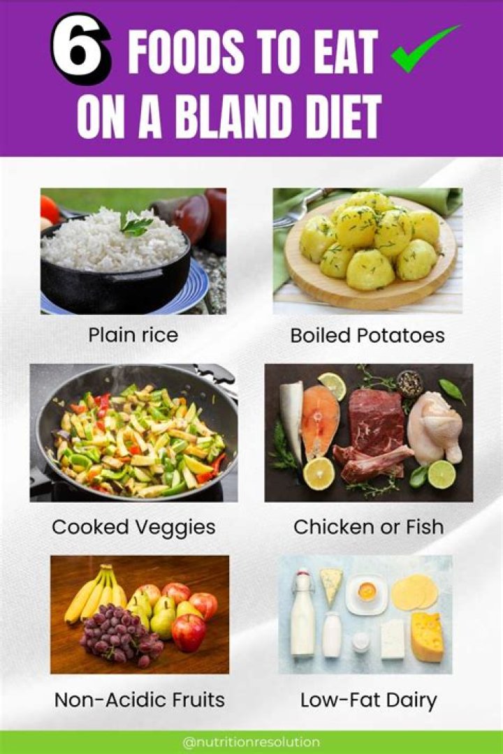 What are the best bland foods to eat?