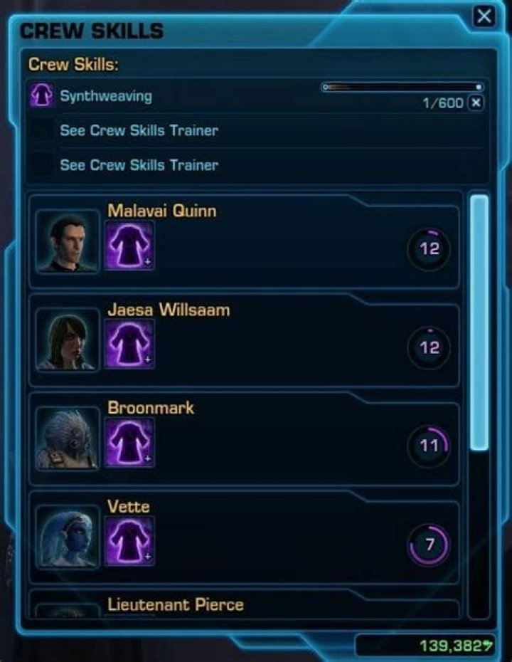 What are the best crew skills in swtor?