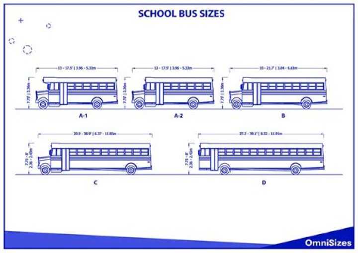 What are the dimensions of a regular school bus?