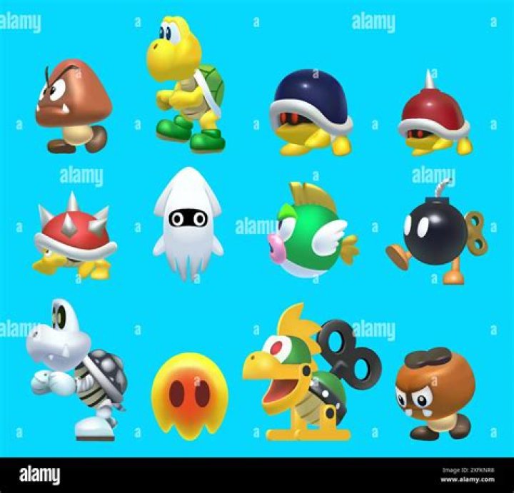 What are the enemies called in Super Mario Bros?